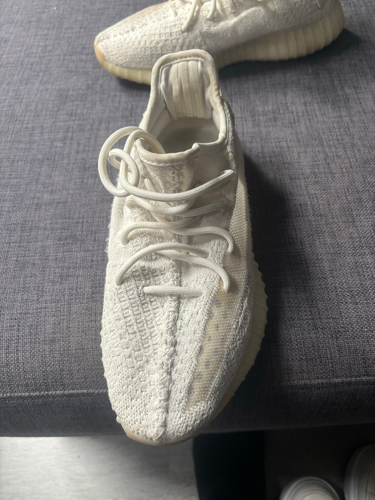 Yeezy Boost 350 V2 Cream White - Maat 8, Kleding | Heren, Ophalen of Verzenden, Gedragen, Wit, Sneakers of Gympen