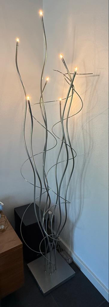 Dijkos / Ztahl Design Vloerlamp RVS - 185 cm, Ophalen, Gebruikt, Metaal, 150 tot 200 cm