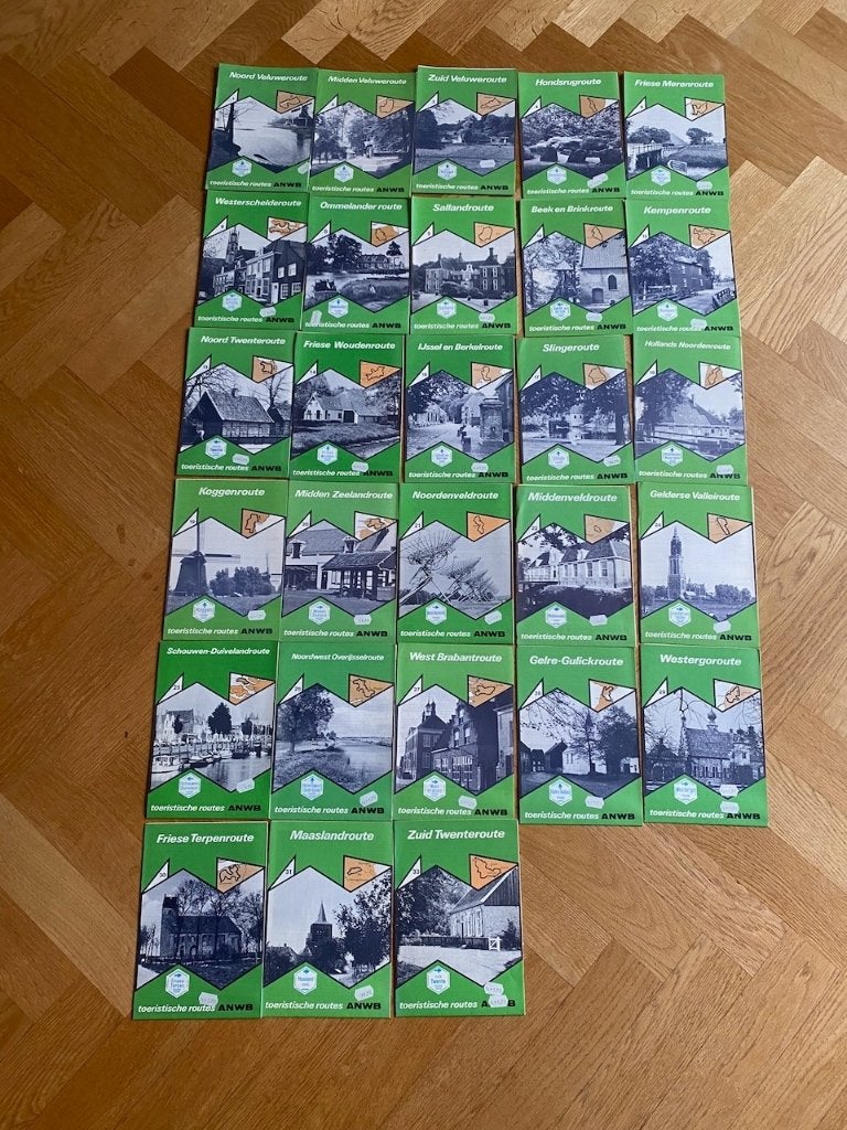 Bijna complete set ANWB toeristische routes -jaren 70, Ophalen of Verzenden, Zo goed als nieuw, Reisgids of -boek, ANWB