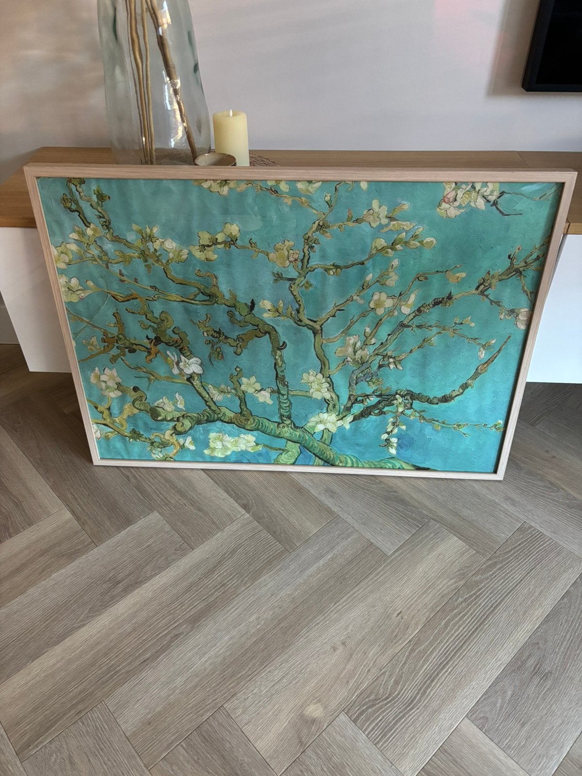 Ikea lijst berken hout incl poster, Ophalen
