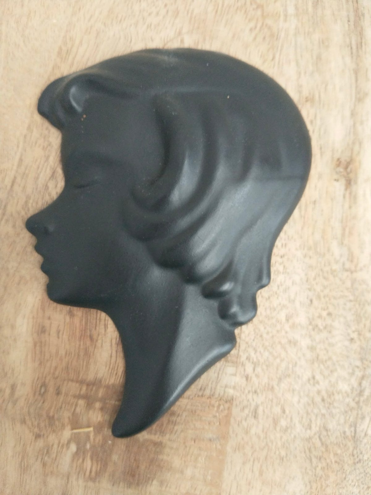 Vintage keramieken Hoofdje - Decoratief Silhouet, Ophalen of Verzenden