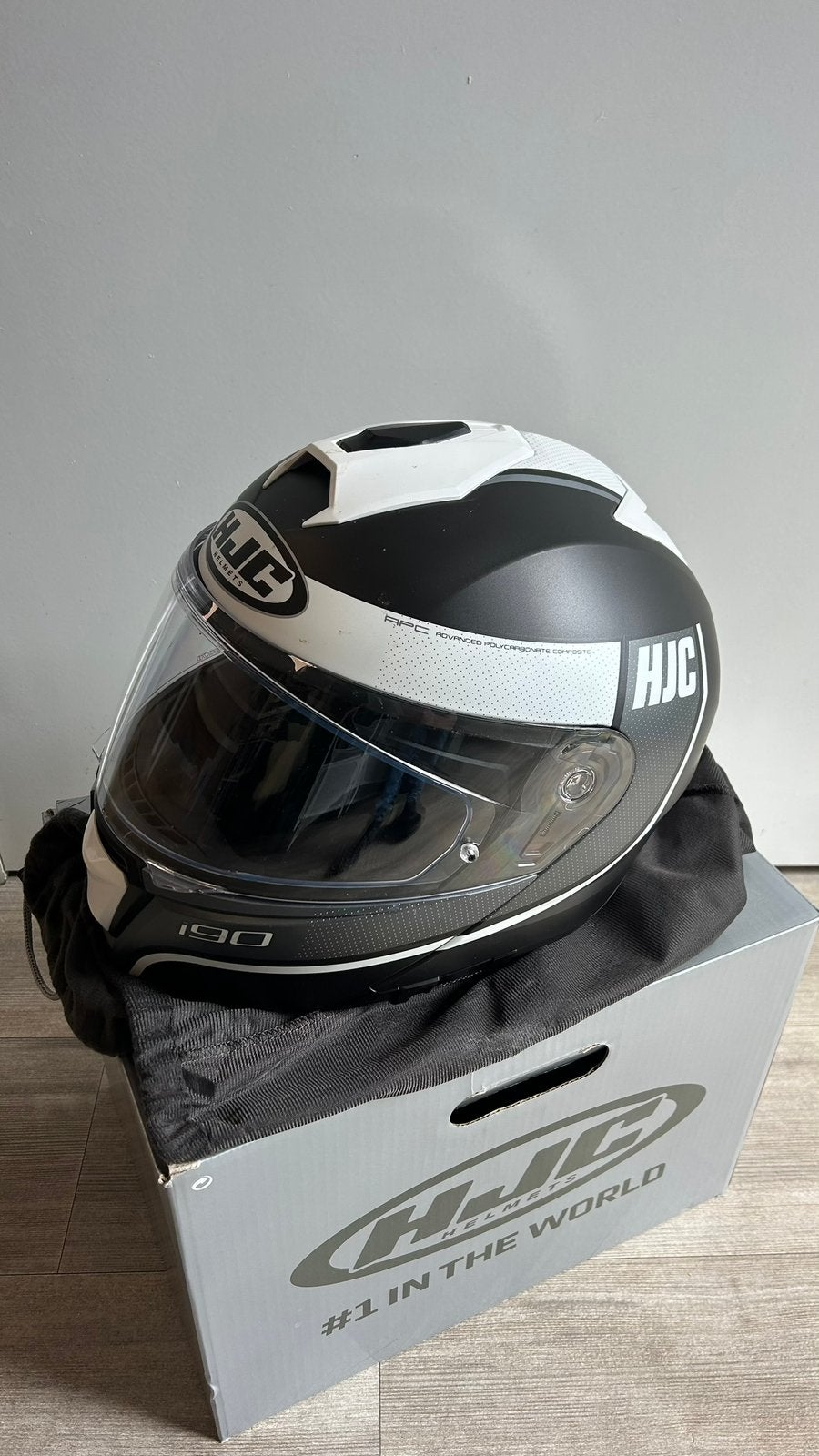 HJC i90 systeemhelm maat s, Motoren, Kleding | Motorhelmen, Ophalen, Tweedehands, Systeemhelm, HJC