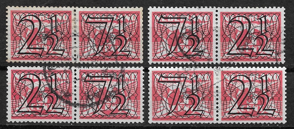nederland nvph 356a-356b gestempeld (1) cw 30.00, Postzegels en Munten, Postzegels | Nederland, Ophalen of Verzenden, Na 1940