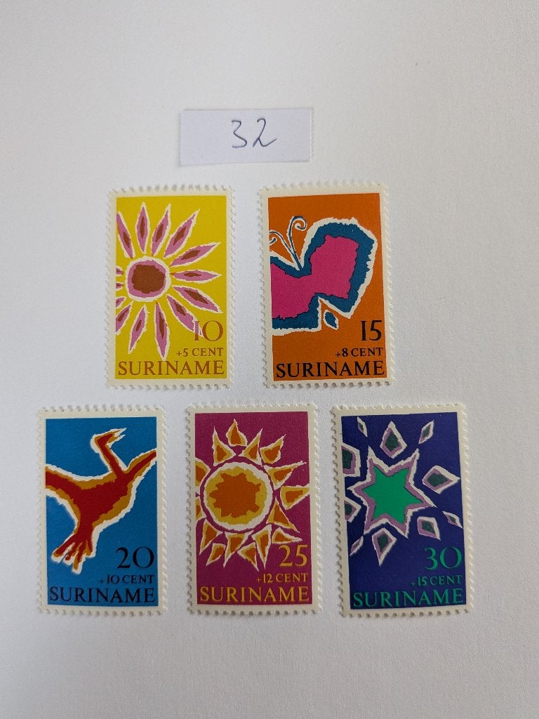 Suriname, Verzenden, Postfris
