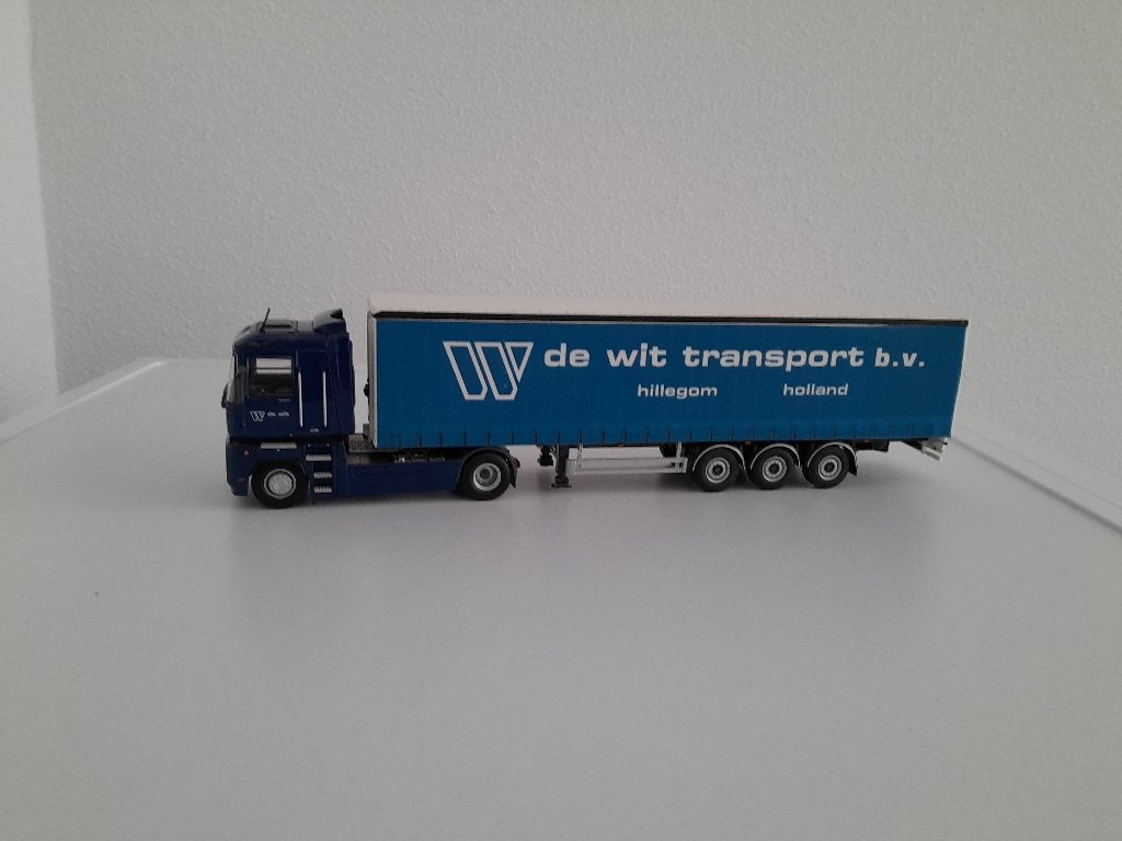 Renault Magnum De Wit Transport met Tautlinetrailer ., Verzenden, Nieuw, Bus of Vrachtwagen, Overige merken