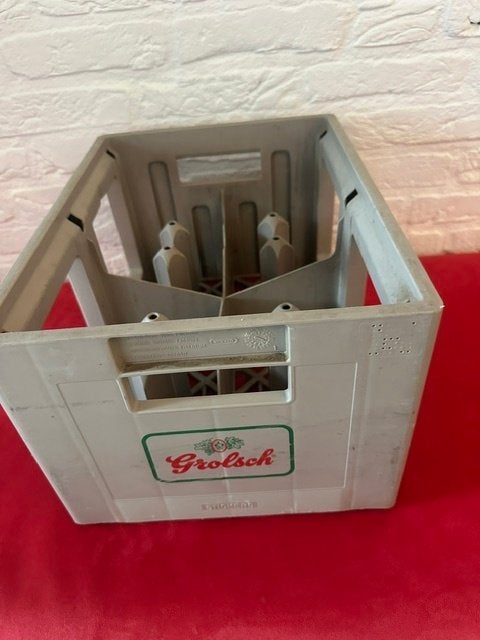 Vintage Grolsch krat uit 1990, Verzamelen, Ophalen of Verzenden, Gebruikt, Overige typen, Grolsch