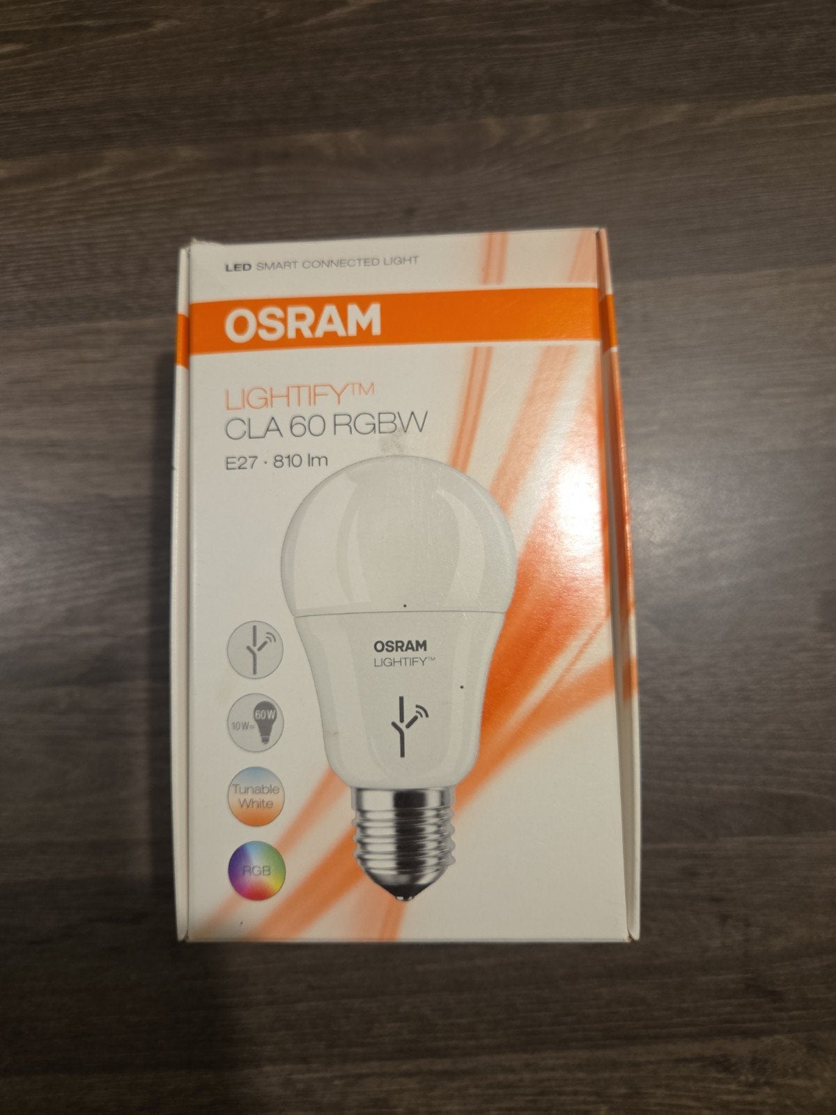 Osram Lightify CLA 60 RGBW E27 Smart LED Lamp, Osram, Dimbaar, Nieuw, E27 (groot)