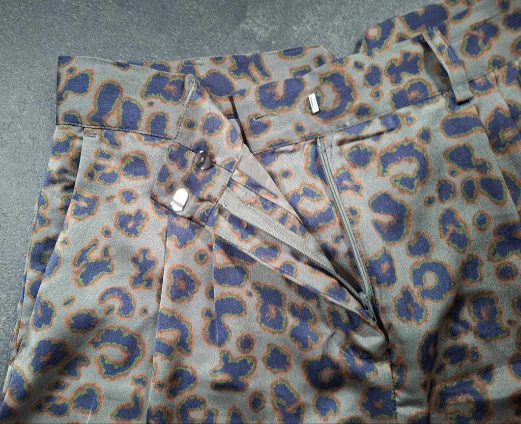 Bash Broek Maat 40 Groen/Bruin/Blauw Luipaardprint.Staat goe, Bash, Ophalen of Verzenden, Maat 38/40 (M), Groen