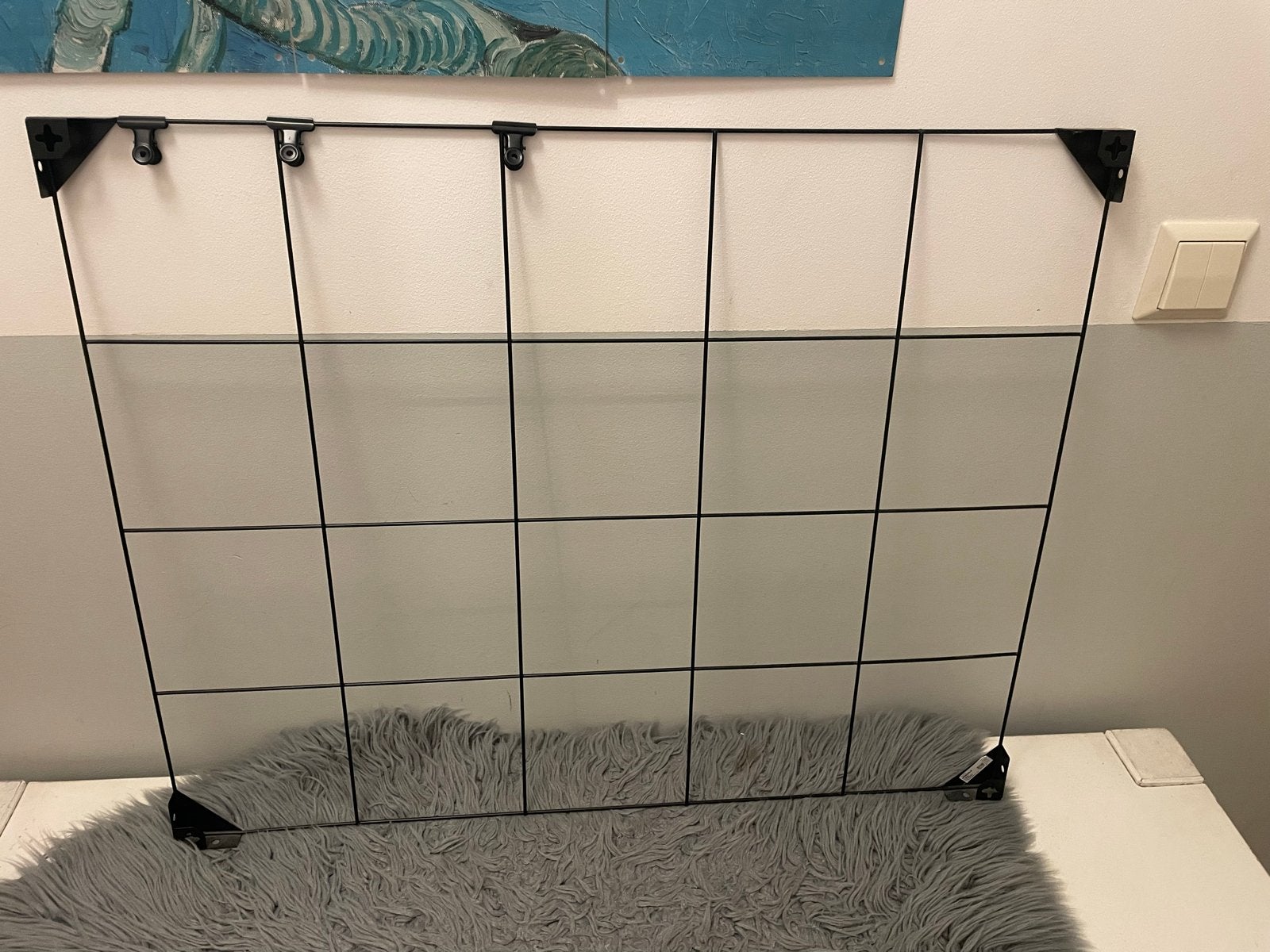 IKEA SÖSDALA Memobord / Fotorek - Zwart Metaal, Ophalen, Zwart, Zo goed als nieuw, Metaal