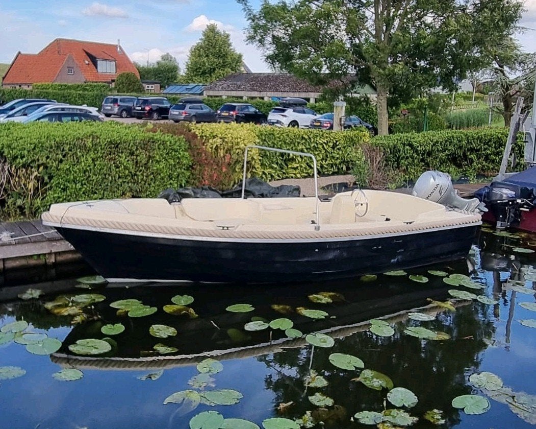 Boot merk Compass +Honda 20 PK buitenboordmotor + biminitop, Watersport en Boten, Motorboten en Motorjachten, Overige merken, Gebruikt