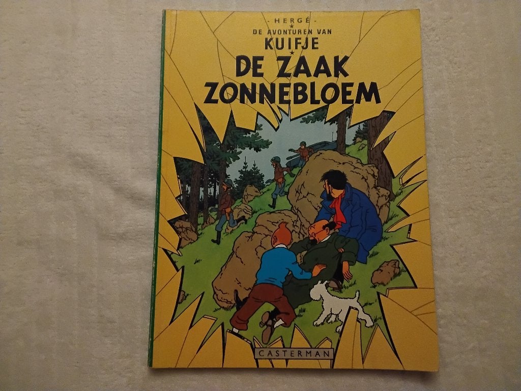 Kuifje De zaak Zonnebloem, Eén stripboek, Ophalen of Verzenden, Gelezen