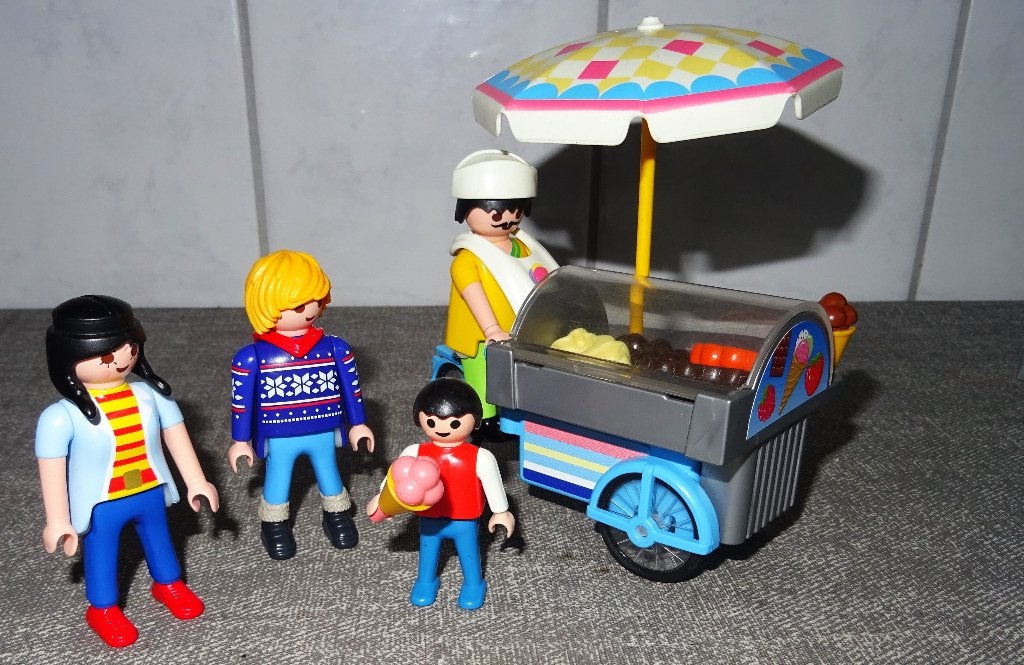 Playmobil ijsverkoper met ijskar, Ophalen of Verzenden, Gebruikt