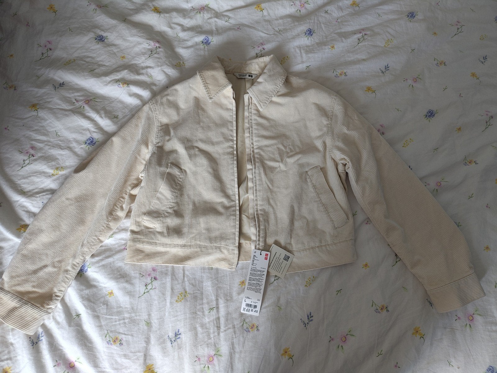 Nieuw Uniqlo Corduroy Jasje - Maat L, Kleding | Dames, Wit, Maat 42/44 (L), Nieuw, Ophalen of Verzenden