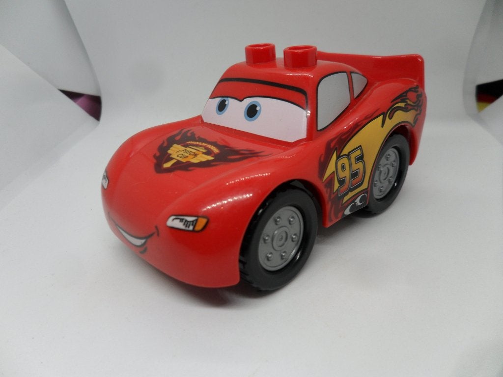 Duplo Lightning McQueen - Piston Cup Hood, Silver Wheels, Ophalen of Verzenden, Zo goed als nieuw, Duplo