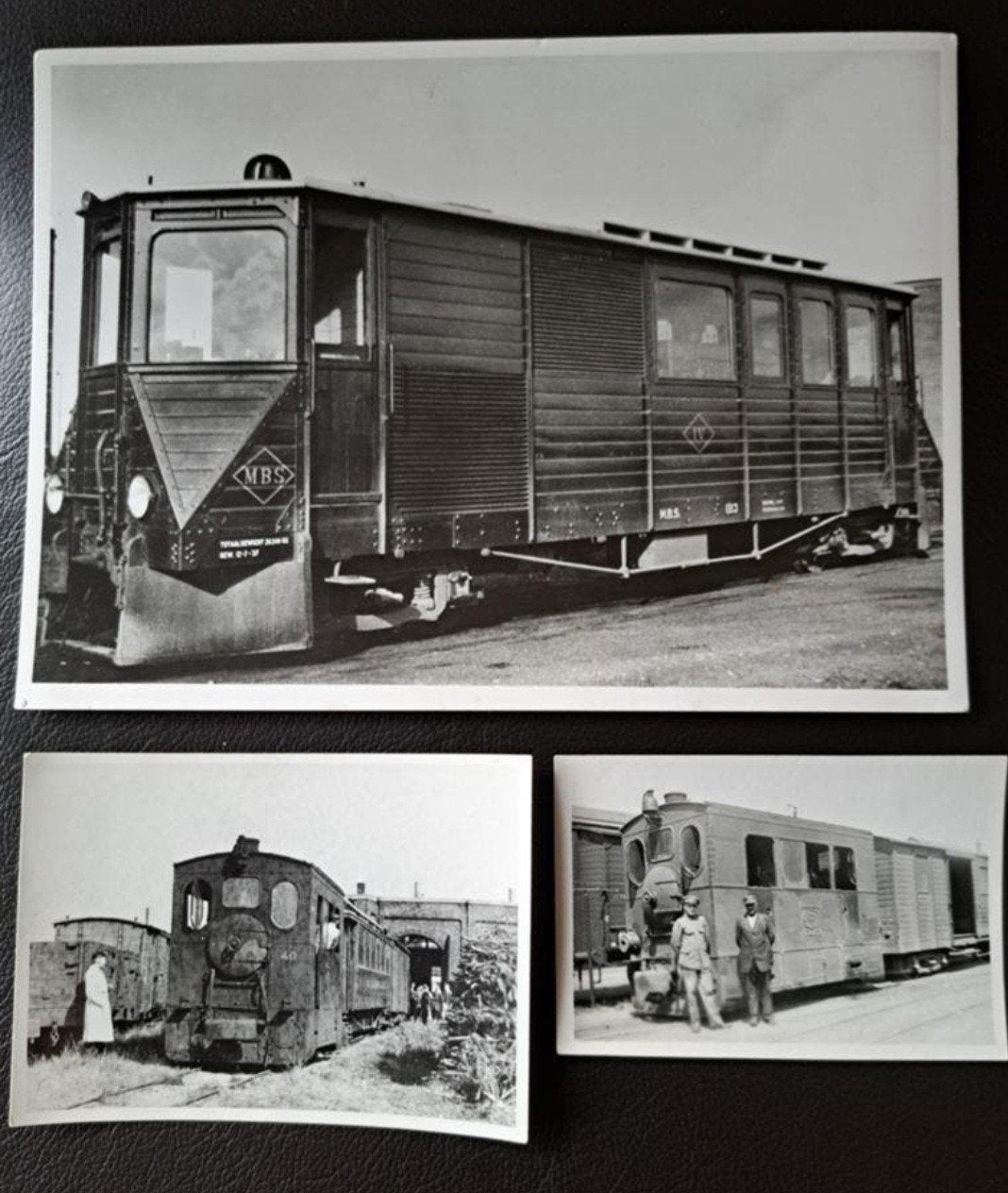 3 Zeldzame Foto's van Oude Treinen - MBS Gennep/Plasmolen, Verzamelen, Ophalen of Verzenden, Trein