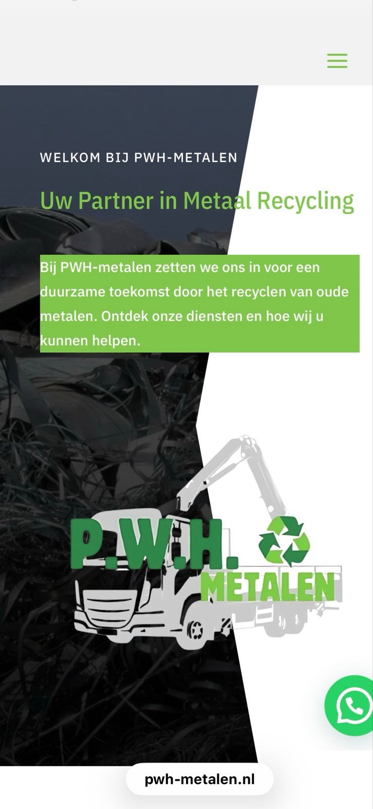 Metaal Recycling Diensten - PWH-metalen, Ophalen of Verzenden