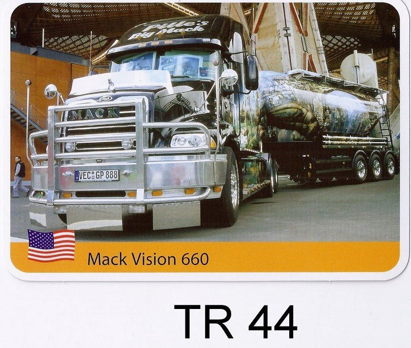 Tr44 autokaart truck mack vision 660, Ophalen of Verzenden, Auto's
