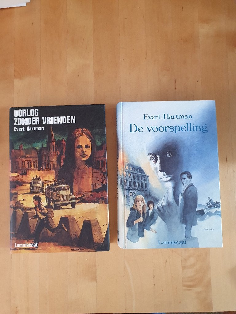 Oorlog zonder vrienden en De Voorspelling van Evert Hartman, Ophalen of Verzenden, Gelezen