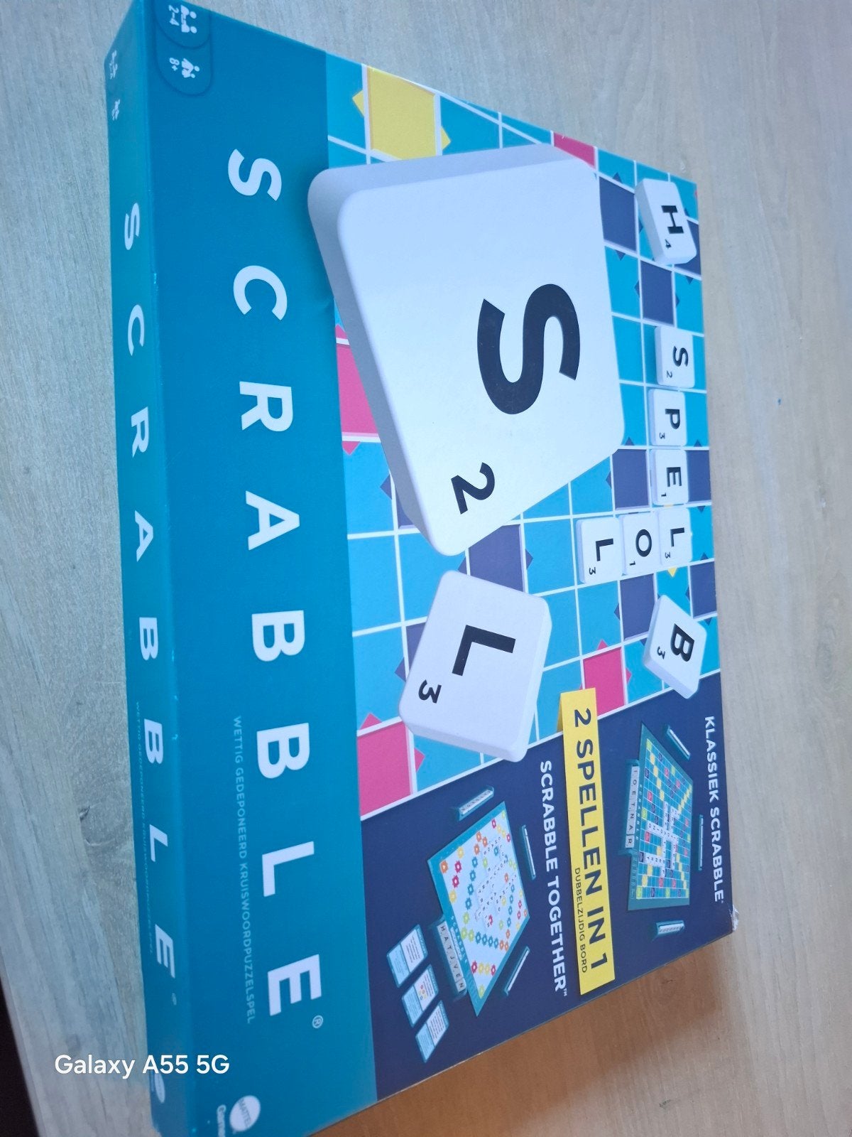 Scrabble Klassiek & Together - 2 spellen in 1, Mattel, Ophalen of Verzenden, Zo goed als nieuw, Een of twee spelers