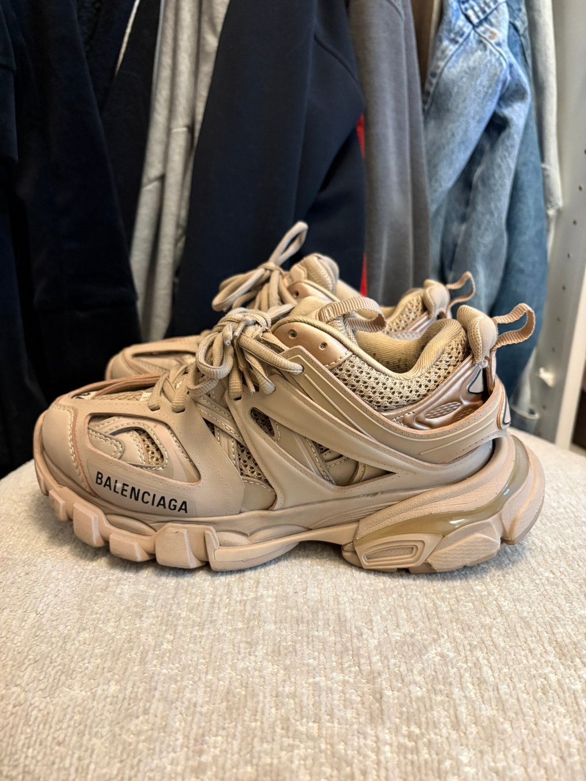Balenciaga track sneaker, Ophalen, Zo goed als nieuw, Wit, Sneakers of Gympen