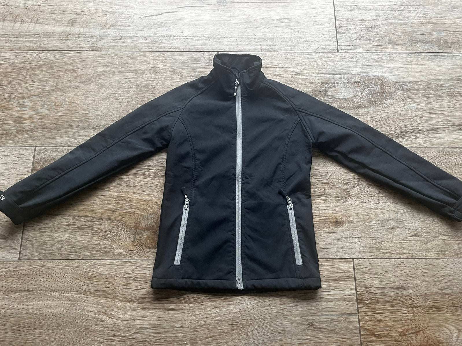 Zwarte Horka Softshell Jas, Dieren en Toebehoren, Paardrijkleding, Kinderen, Horka, Ophalen of Verzenden, Zo goed als nieuw