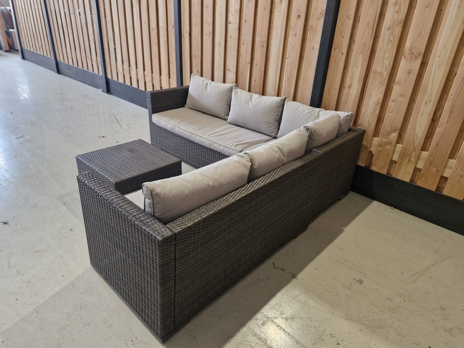 Schitterende hoekloungeset - Zo goed als nieuw, Ophalen, 5 zitplaatsen, Zo goed als nieuw, Wicker