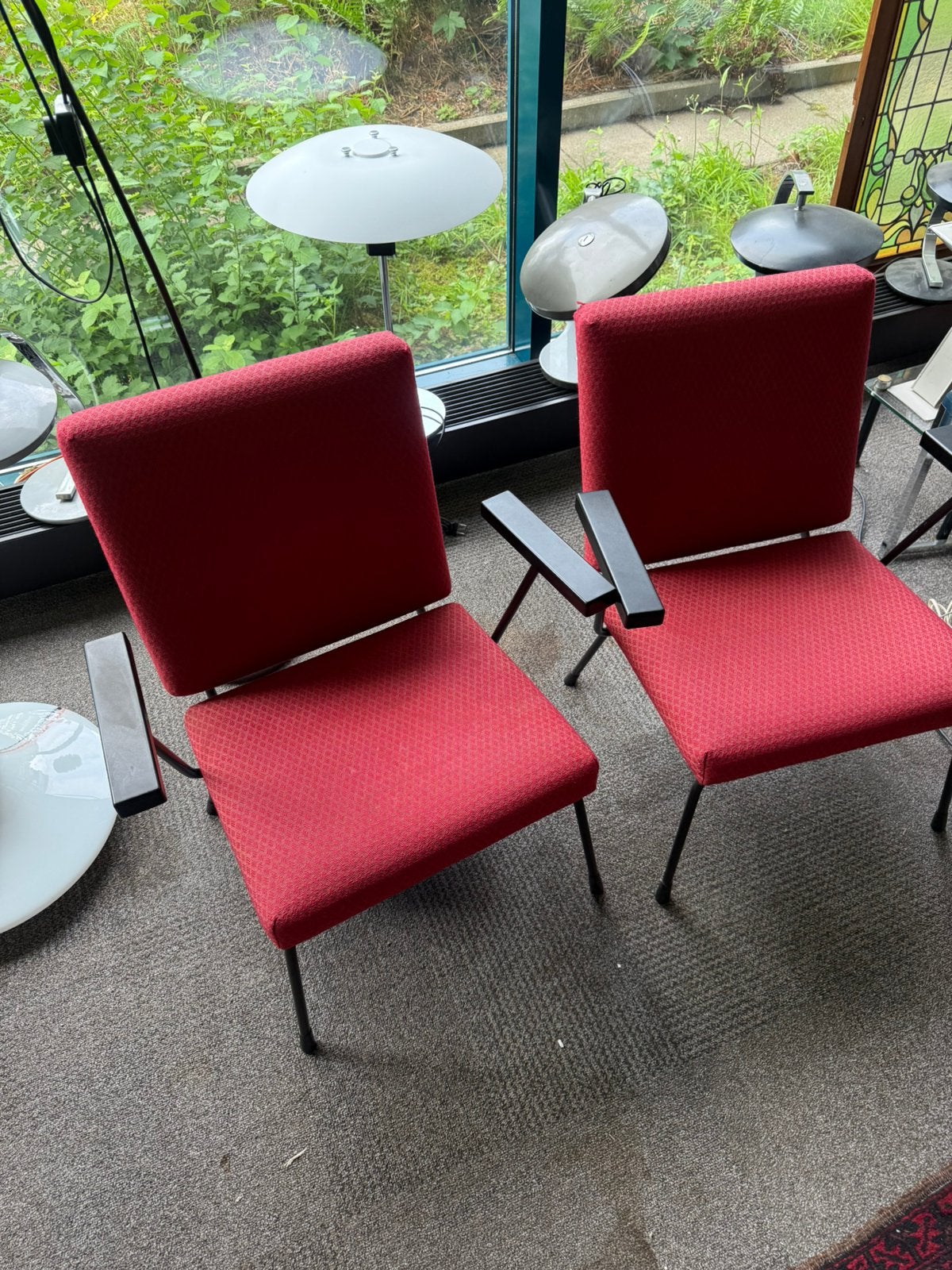Set van 2 Gispen stoelen - Gispen 1401, Huis en Inrichting, Ophalen, Gebruikt