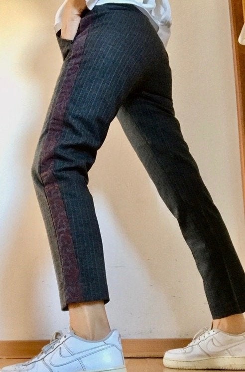 Maison scotch wollen broek lage taille XS, Kleding | Dames, Broeken en Pantalons, Nieuw, Maat 34 (XS) of kleiner, Grijs, Lang