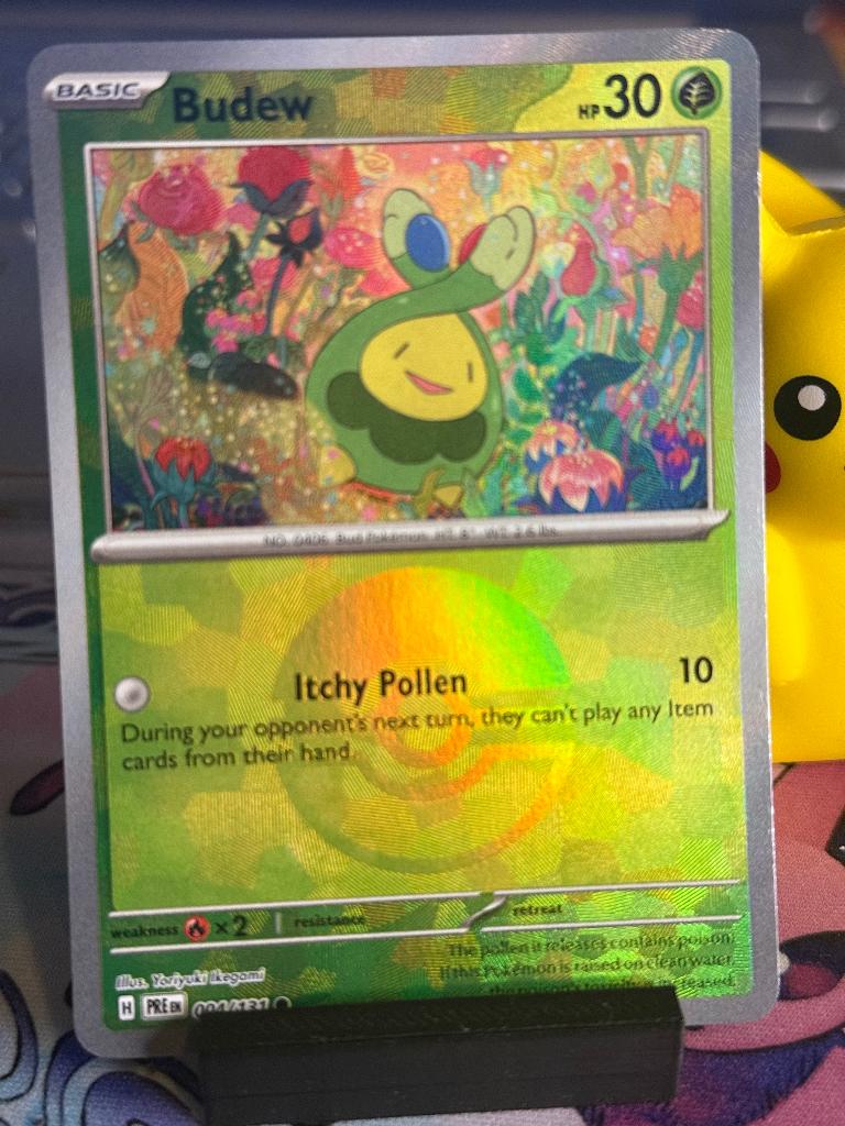 Pokemon budew pokeball 4/131, Verzenden, Nieuw, Losse kaart, Foil
