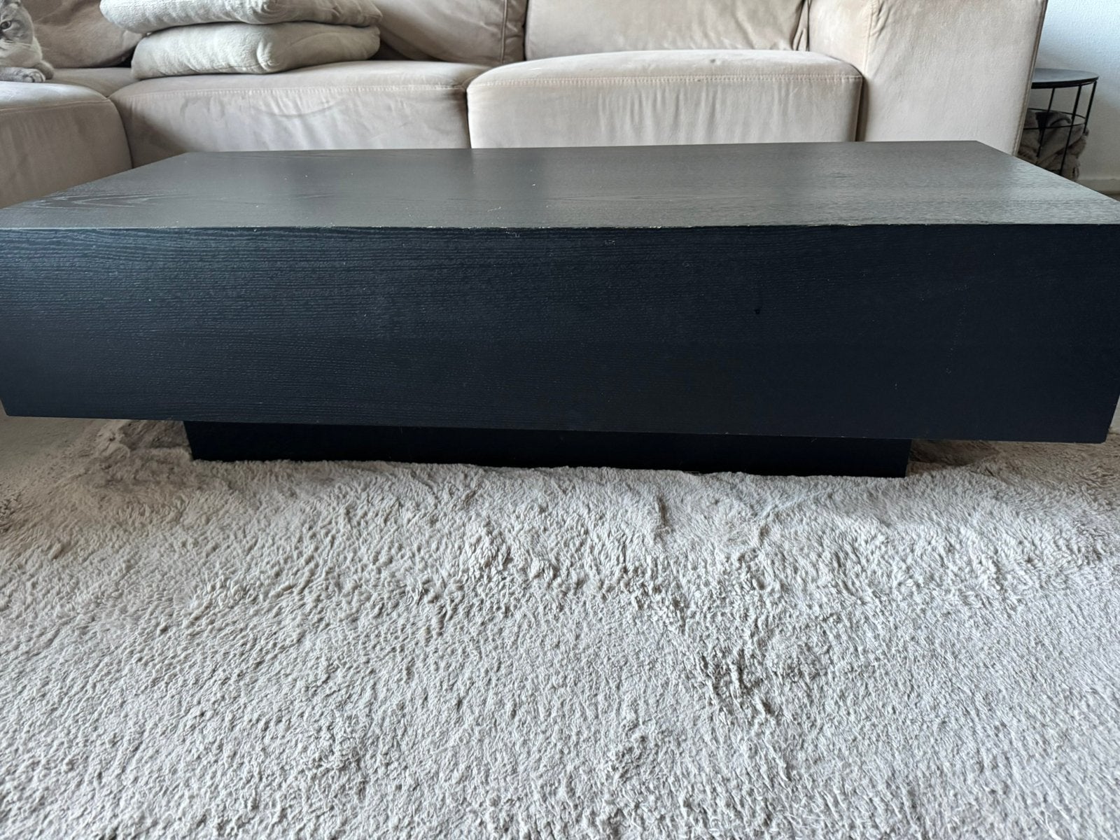 Zwarte salontafel Eric Kuster style, Ophalen, Gebruikt