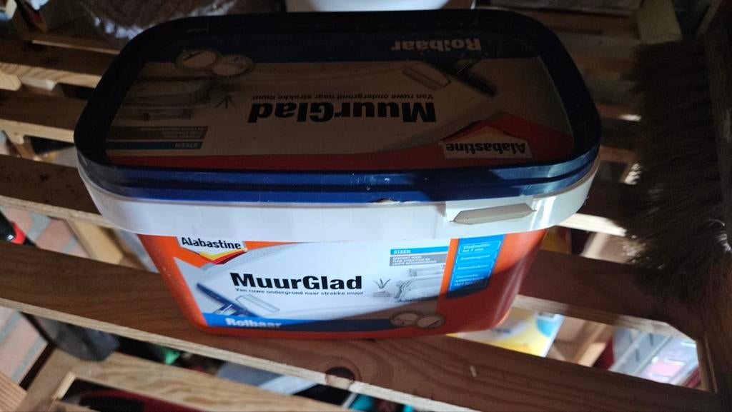 Alabastine MuurGlad Rolbaar 2.5 L - Voor een Strakke Muur, Doe-het-zelf en Verbouw, Verf, Beits en Lak, Ophalen of Verzenden, Nieuw