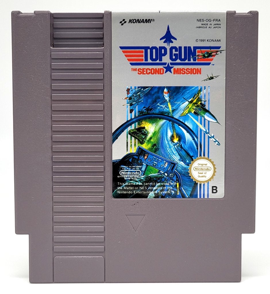 Top Gun: The Second Mission - Nintendo NES Cartridge - PAL B, Gebruikt, 1 speler, Racen en Vliegen, Ophalen of Verzenden