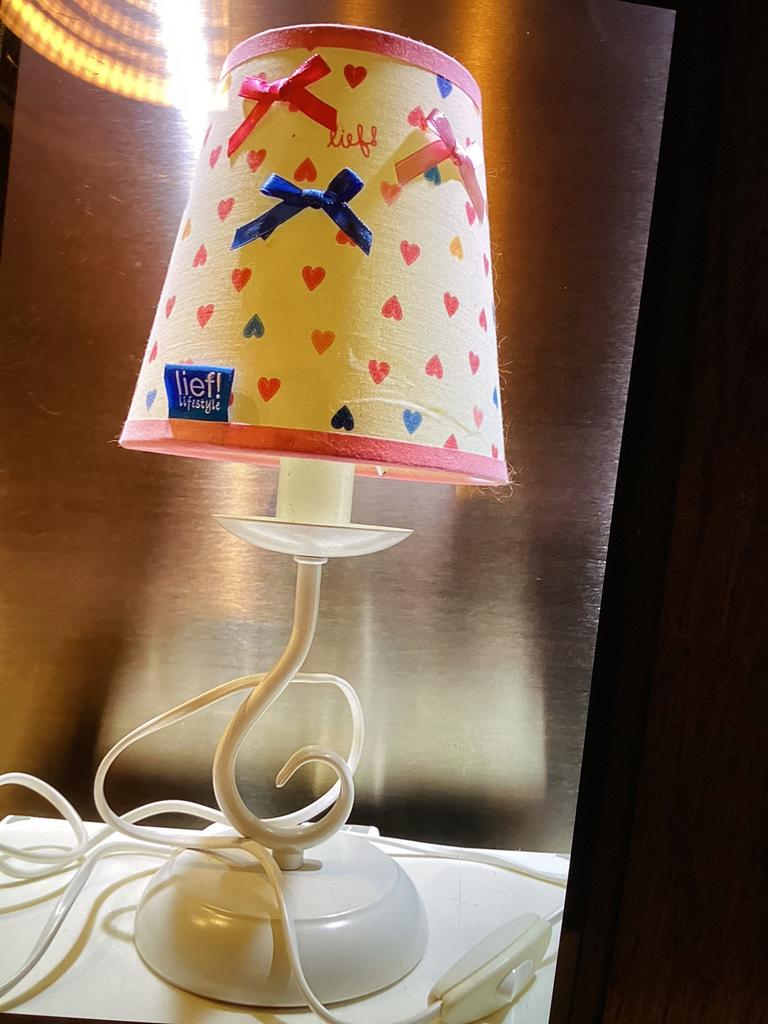 Lief! Lifestyle slaapkamer lampje / grote vitting, Ophalen of Verzenden, Gebruikt, Stof, Minder dan 50 cm