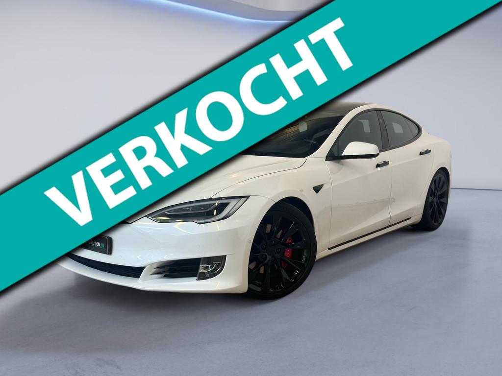 Tesla MODEL S P100D PERFORMANCE|700PK| INRUIL MOGELIJK|, Auto's, Tesla, Model S, Wit, Leder, Vierwielaandrijving
