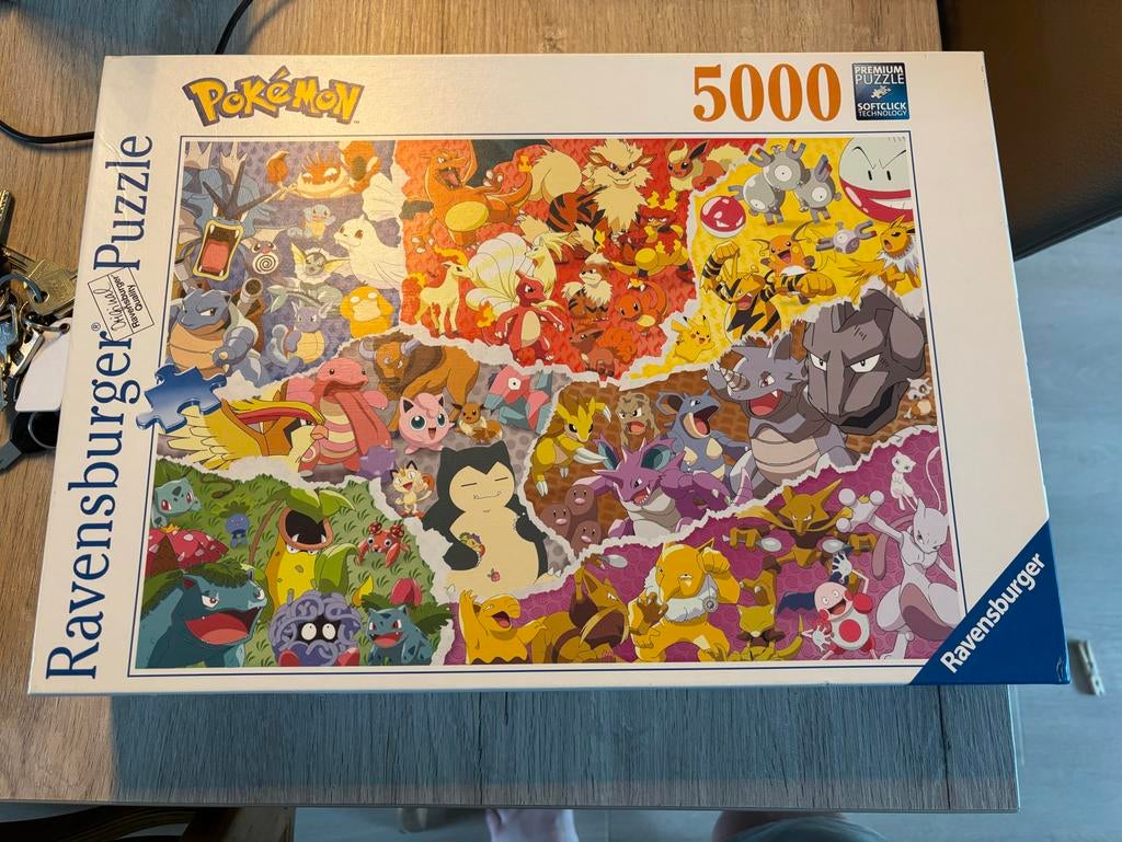 Ravensburger Pokémon Legpuzzel 5000 stukjes, Ophalen of Verzenden, Meer dan 1500 stukjes, Zo goed als nieuw, Legpuzzel