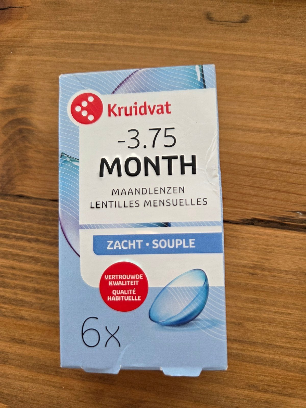 Kruidvat Month Maandlenzen -3.75 (6 stuks), Ophalen of Verzenden, Nieuw, Overige merken