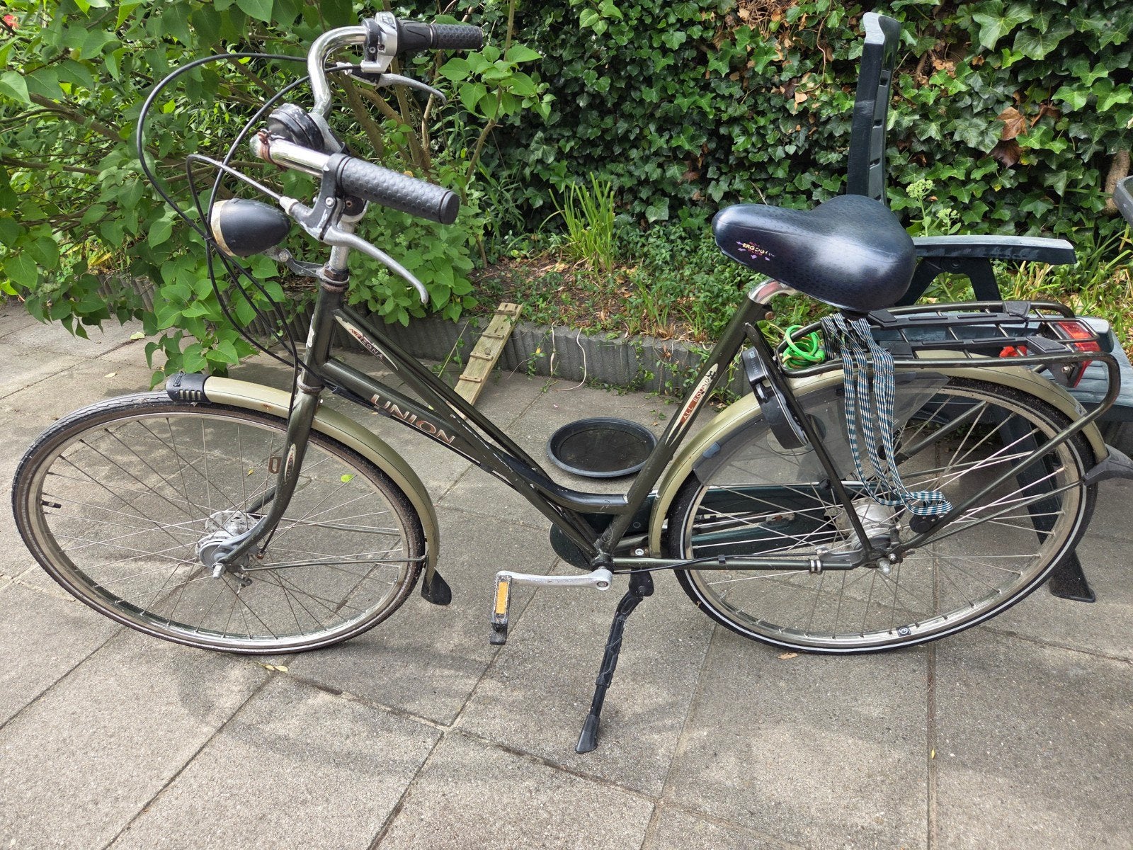 Damesfiets Union, Gebruikt, Versnellingen, 56 cm of meer, Trommelrem