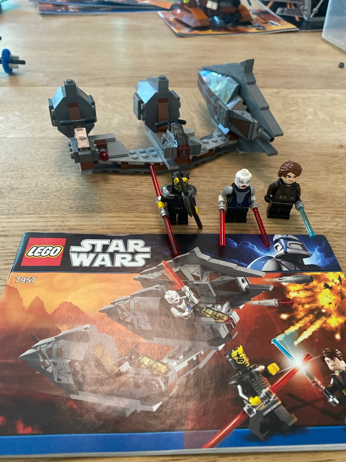 Lego Star Wars 7957 Sith Nightspeeder compleet met figuren, Gebruikt, Star Wars, Lego, Ophalen of Verzenden