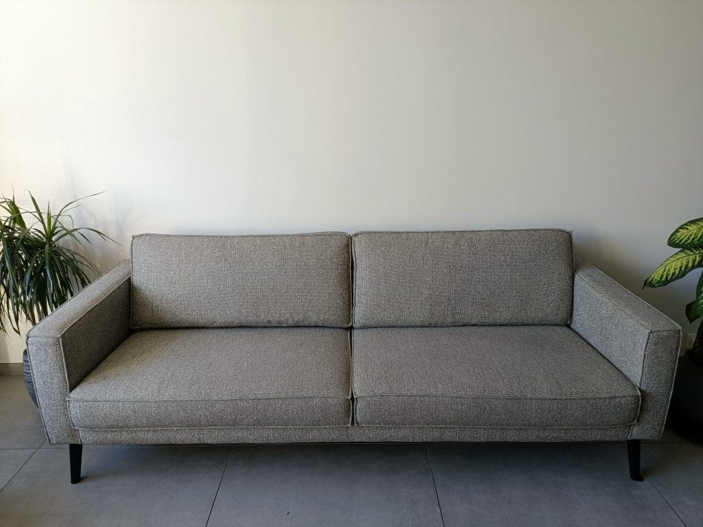 Bank met Hocker, Ophalen, Gebruikt, Driepersoons, 75 tot 100 cm