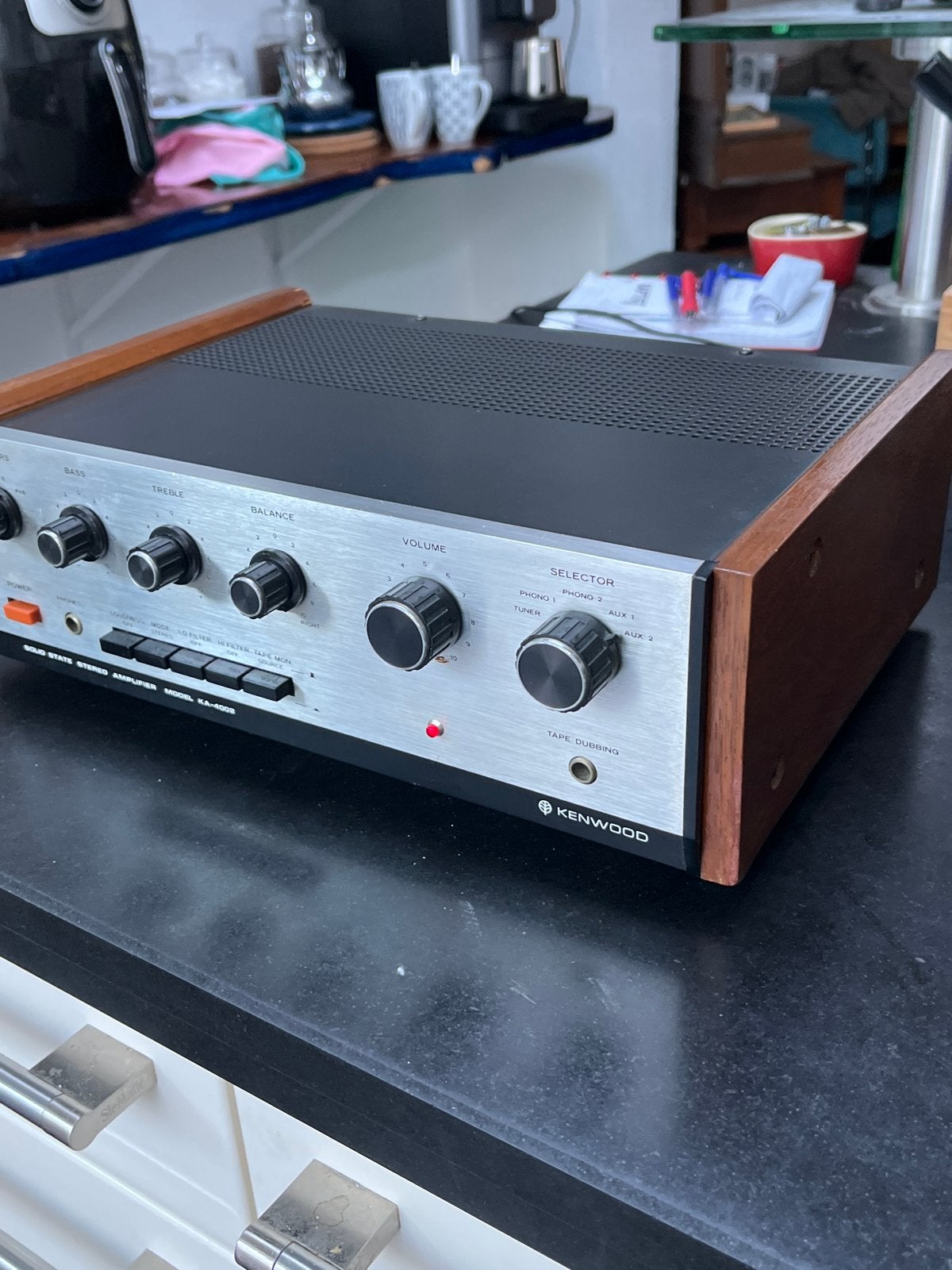 Kenwood KA-4002 Solid State Stereo Versterker, Overige merken, Gebruikt, Ophalen of Verzenden, Minder dan 60 watt