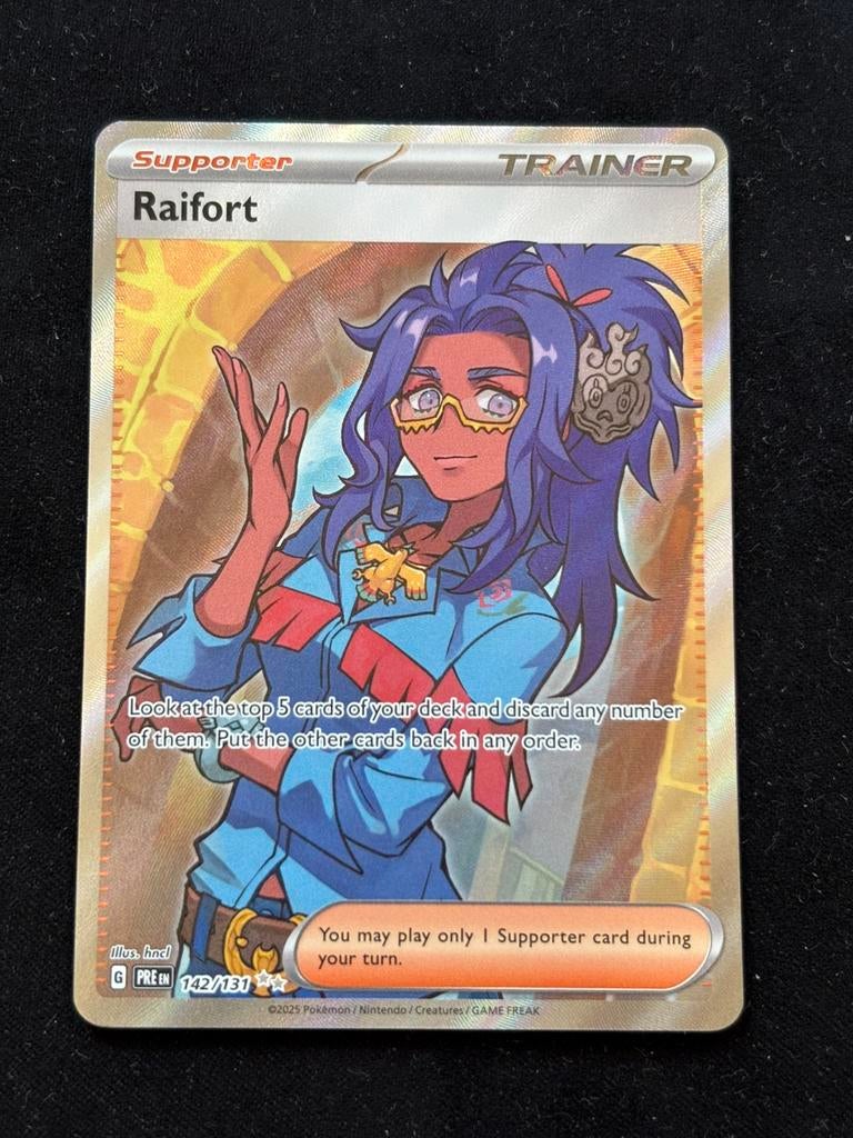 Raifort - Prismatic Evolutions 142/131, Ophalen of Verzenden, Zo goed als nieuw, Losse kaart