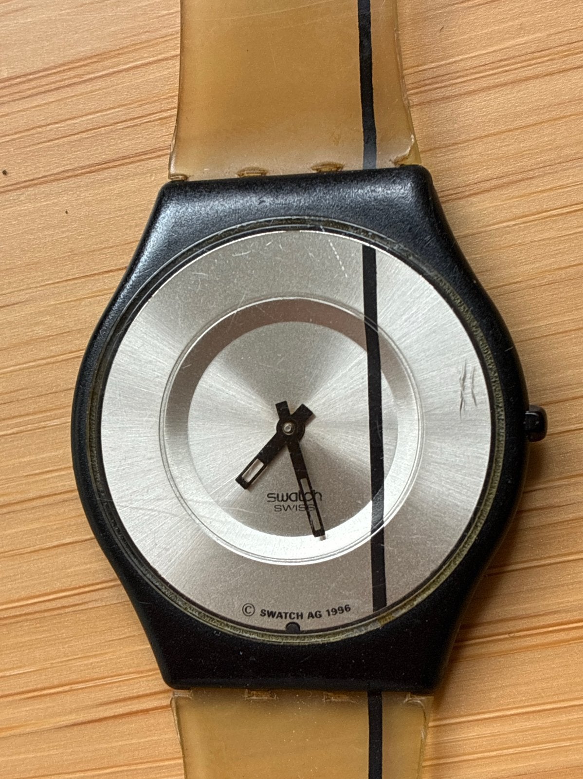 Swatch Skin uit 1996, model Nuit Etoilée / referentie SFK106, Overige merken, Overige materialen, Met bandje, Polshorloge