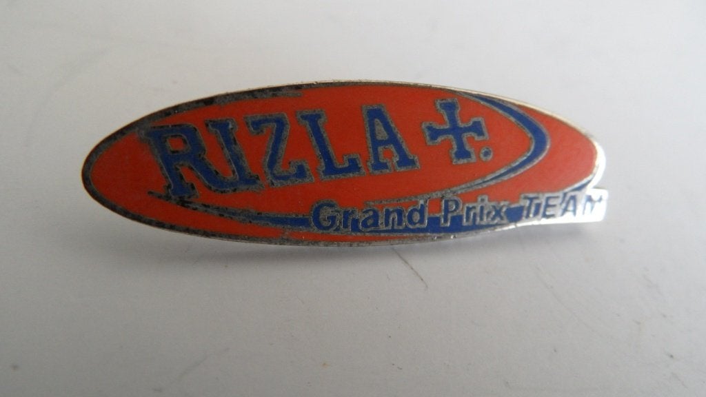 Rizla + motorwegrace Grand Prix Team speld, geëmailleerd, Verzenden, Gebruikt, Merk, Speldje of Pin