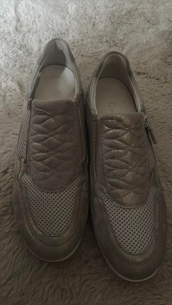 Gabor sneaker goud / wit maar 39 g, Ophalen of Verzenden, Zo goed als nieuw, Wit, Sneakers of Gympen