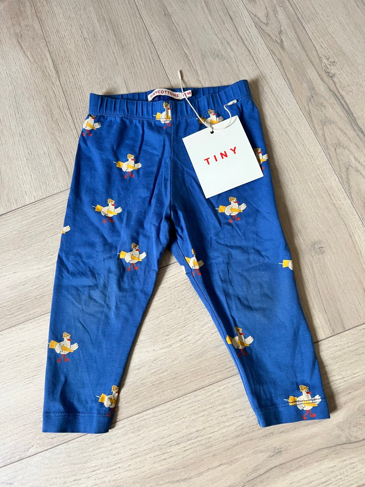 Tinycottons blauwe legging met eendjesprint, Ophalen of Verzenden, Zo goed als nieuw, Jongen of Meisje, Broek