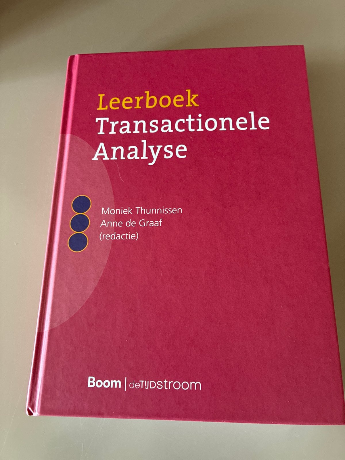 Leerboek Transactionele Analyse - Moniek Thunnissen, Ophalen of Verzenden, Zo goed als nieuw, Klinische psychologie