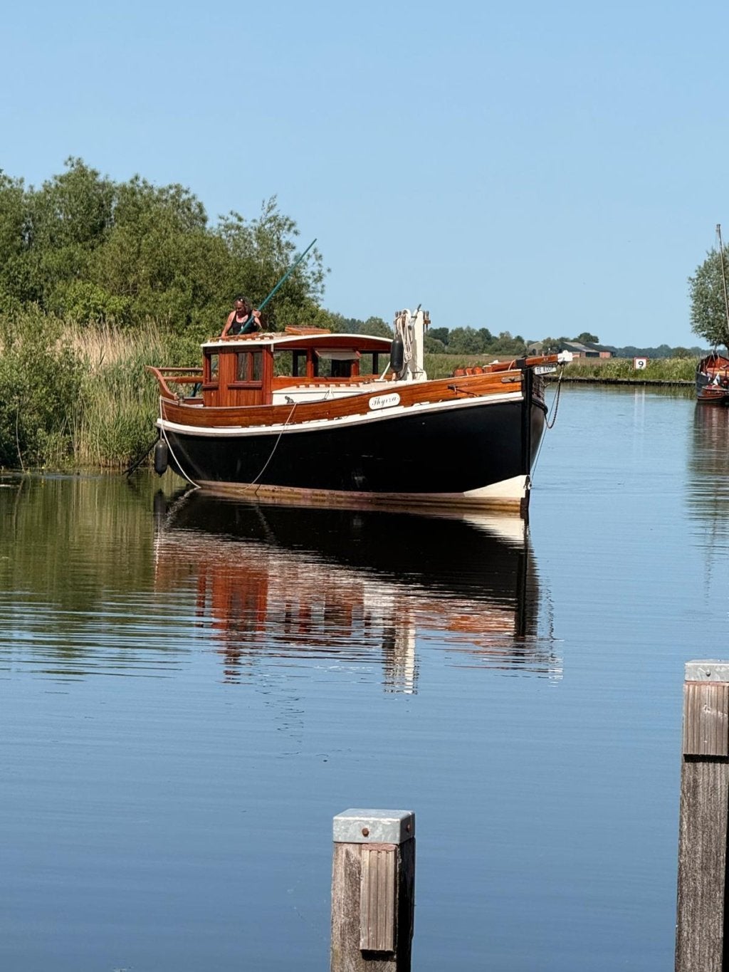Spiegel-zeilkotter Zeil-motorkotter motorsailer, Watersport en Boten, Motorboten en Motorjachten, 3 m, Overige merken, Gebruikt
