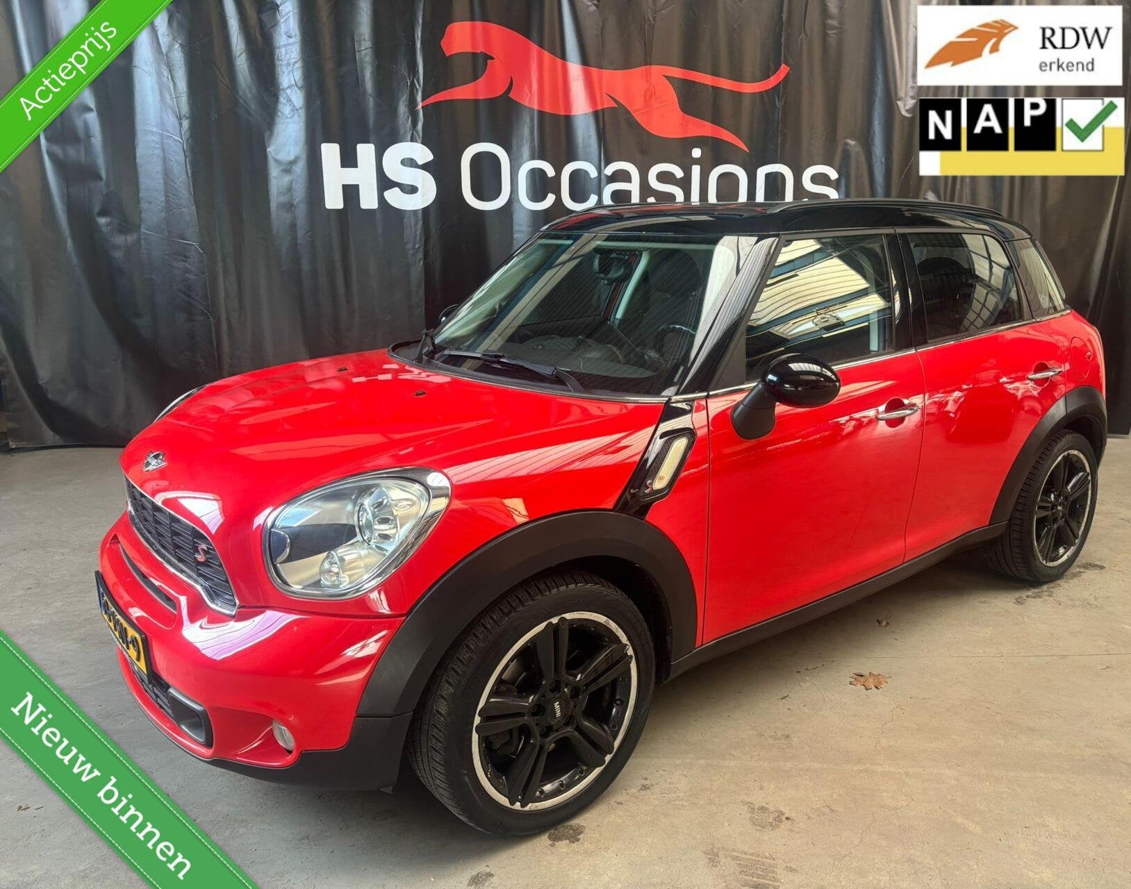 Mini Countryman 1.6 Cooper S Chili/cruise/nap/pdc/navi/pano, Auto's, Mini, Voorwielaandrijving, Euro 5, Gebruikt, Leder en Stof