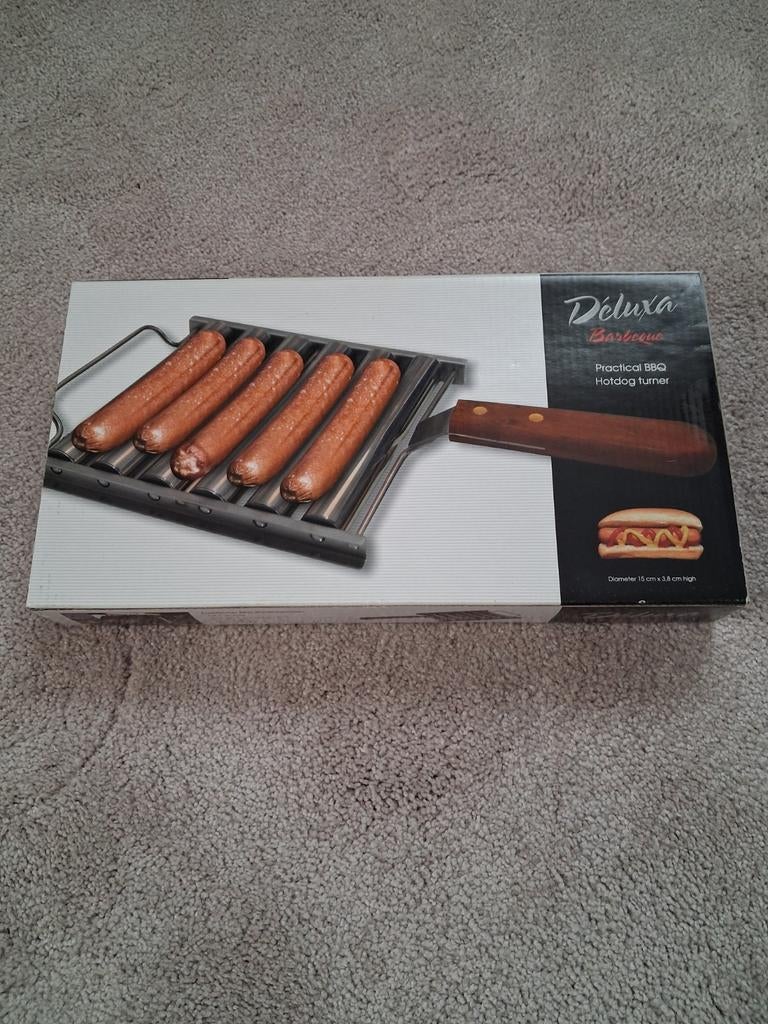 Deluxa Barbecue Hotdog Turner - Nieuw in doos, Ophalen of Verzenden, Nieuw, Deluxa