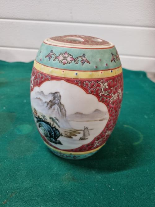 dekselpot chinese vintage mun shou, Antiek en Kunst, Ophalen of Verzenden